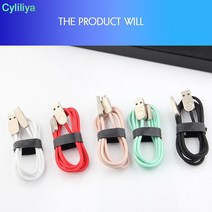 120개 아연 합금 금속 마이크로 USB 케이블 고속 충전 데이터 삼성 안드로이드 C 화웨이 3ft 패키지, [02] 빨간, [02] 1M for type c