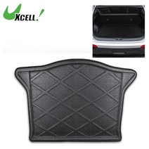 자동차 트렁크매트 방수기능 기스방지 카매트 Uxcell 카고 트렁크 트레이 라이너 리어 플로어 매트 방수 프로텍터 커스텀 혼다 핏 2008-, [01] Black