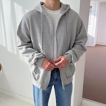 남자 빅사이즈 올뉴 데일리 후드집업 오버핏 루즈핏 가을 겨울 아우터 레이어드 코디