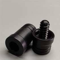 롱고니 큣대 당구 포켓볼 조인트 프로텍터 에보니 로즈 우드 ABS 레이디 얼 핀 5/16-14 3/8-11 3/8-10 물결 모양 Uni-Loc 캡 액세서리, [01] 3-8-10 ABS