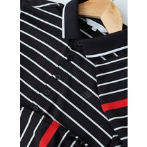 W(S)빈폴 카라 긴팔티셔츠 스트라이프 골프