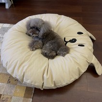 펫니멀리즘 강아지 방석 대형 직경 90cm 쿠션 3색, 베이지