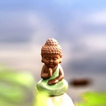 미니 부처님 불상 가정용 명상 기도 천수관음 동상 스님, 고요소여래6호