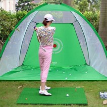 실내 실외 가정용 골프 연습장 연습용 골프망 그물망, 그린 소형(1M)