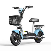 MONTHERIA 전기자전거 48V 고성능 가성비 배달 출퇴근 전기스쿠터 B918-30, 14Ah/50km, 푸른 색