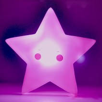 귀여운 램프 유 클라우드 스타 문 타이거 글로우 나이트 라이트 수유 라이트 잠자는 아이 난감 아이 생일 선물 선물, 스타 핑크