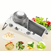 살림고수 전동 채칼 슬라이스 통돌이 수동 슬라이서 야채 강판 감자 당근 커터 헬기 치즈 슈레더 주방 가제, 01 라이트 그레이