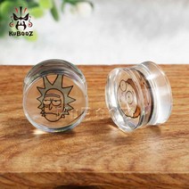 게이지 측정기 공기압 KUBOOZ-새로운 간단한 투명 아크릴 귀 피어싱 게이지 플러그 터널 들것 바디 쥬얼리, 10 30mm