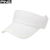 핑 핑(PING) 골프웨어 봄 화이트 남성 로고 엠보 썬바이저 모자 111B1CP601_WH