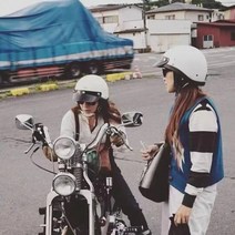 본프리 비틀 쇼티 헬멧 부코 벨 빈티지 클래식바이크 하프페이스 반모 소두핏 슈퍼커브 여자, 화이트