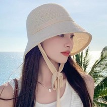 디엔아이 여성 벙거지 턱끈 보넷 모자