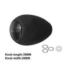 EKFan회색 EVA 소재 낚시 릴 핸들 손잡이 7425mm 베이트 캐스팅 스피닝 부품 1 개, 06 Black