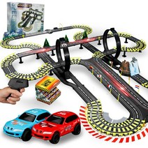 조카선물 장난감 오프로드 터보레이싱 완구 안전포장, 4.35m조립트랙자동차2대 무료 브러쉬 20개
