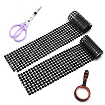 1cm 미니 원형 벨크로 찍찍이 스티커 롤 500p Diy 놀이 책 만들기 교구 고정