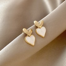 한국 패션 하트 귀걸이 여성 ins풍 심플한 개성 귀걸이 냉담한 바람 패모 백걸이 귀걸이 액세서리