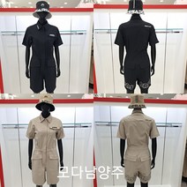 파사디 파사디 골프 여성 여름 레터링 포인트 점프 슈트 반바지 P22MSP591M2