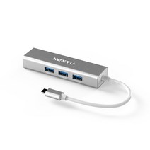 USB C타입 USB A타입 기가비트 랜카드 아답터 랜허브 허브확장 노트북 데스크탑 PC 이더넷, USB C타입 랜카드