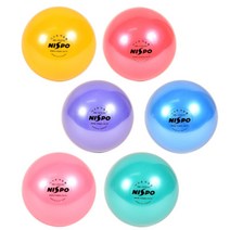 니스포 리듬 체조 공 5인치 키즈 볼 약 240g, 레드