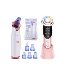 뷰티디바이스JBMBHC 7 In 1 RF EMS Face Lift Devices Facial Massagers Ultrasonic Skin Scrubber Vibrati, 05 Type 3 Pink