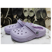 CROCS 크록스 겨울 털신 겨울크록스 털크록스 방한슬리퍼 방한화 겨울신발, M5=37, 퍼플/퍼플