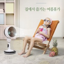 보국 알펜 에어 서큘레이터 공기순환 5엽날개 3D입체회전 바람세기조절 인공지능모드 리모컨