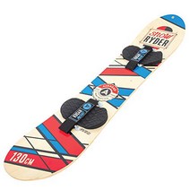 Airhead Snow Ryder 130cm Hardwood Snowboard w/Velcro Bindings AHSB-1301 Red null, 130cm - Red