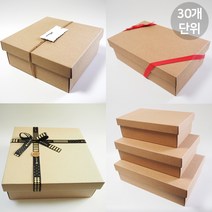 큰 선물박스 주문제작 큰상자 크라프트상자 패키징 패키지 싸바리 답례품 포장케이스, 30개, B01-직1호 290X175X90(30장)