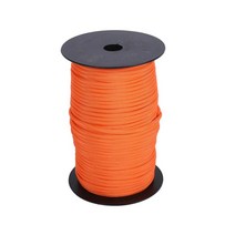 50M Paracord 캠핑 로프 DIY 내후성 텐트 액세서리 매는 밧줄 코어 가이 라인 서바이벌 캐노피 배낭 여행에 강한, 폴리에스테르, 주황색