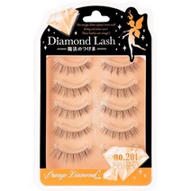 Diamond Lash 인조 속눈썹 오렌지 no. 201 5쌍 눈매 연장