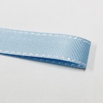 선물포장리본 꽃포장리본 골지 스티치 리본 (폭 5mm 길이90m)(폭 10mm/15mm 길이 45m), 37(스카이+화이트스티치), 15mm
