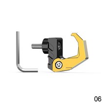 오토바이 보호대 보호 장구 후크 독수리 발톱 행거 내구성 6mm 나사 알루미늄 헬멧 가방 가제트 글로브 스쿠터 병 캐리 홀더, 노란색