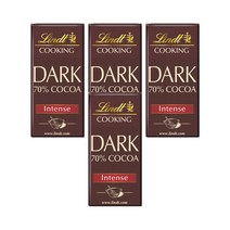 린트 다크 초콜릿 바 70 카카오 200g lindt Cooking Tableta Chocolate Negro 70 Cacao Postres, 4팩