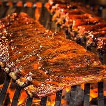숨바고기 돼지고기 스페어립 4.9kg 원육 원판 한판 캠핑 바베큐 수비드