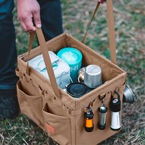 접이식 캠핑장비 캐리백 공구 툴박스 수납가방 캠핑용가방 캠핑파우치 정리용품 보관, 1개, 카키카모