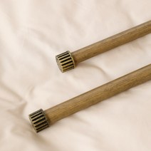 아망떼 앤드캡 커튼봉 4컬러 (300cm/360/420cm/480cm/540cm), 골드블랙