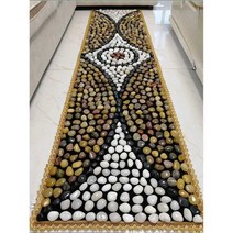 50대아빠생일선물 천연 자갈 발바닥 지압판 지압 매트, 유럽느낌 40x150 cm