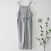 멜빵 면바지 주니어 와이드 점프수트 여아 데일리 코디 초등학생 10대 봄옷
