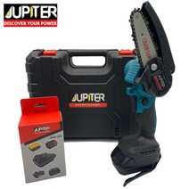 주피터 4인치 충전 체인톱 본체만 보쉬 호환 베어툴 소형 미니 무선 전동 전기 톱, 주피터 4인치 체인톱 본체만+보쉬젠더 BOS18MT