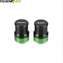 야마하 XMAX 125 X MAX 250 300 400 바이크 오토바이 CNC 알루미늄 액세서리 휠 타이어 밸브 스템 캡 밀폐 커버, [04] green