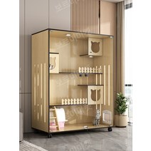 고양이 호텔 고양이 별장 럭셔리캣타워 대형, 자체 설치, 오크 1209060