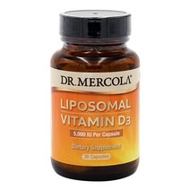 Dr. Mercola 닥터머콜라 리포조말 비타민 D3 리포솜 리포소말 5000 IU 30 캡슐, 30개입, 1개