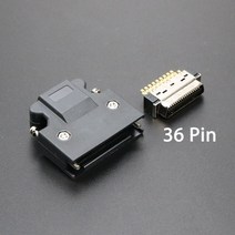 SCSI 커넥터 MDR 14 20 26 36 50Pin Male Female 플러그 호환 3M CN 케이블 와이어 솔더 유형 쉘 서보 모터 드라이브, 36Pin Male