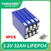 인산철배터리팩 1-4pcs 3.2V 32Ah LiFePO4 배터리 팩 인산염 3C 5C 방전 32000mAh 12.8v 오토바이 자동차, 04 4PCS 3.2V 32Ah