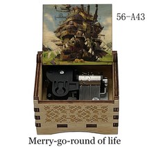 회전목마오르골 하울 움직이는 성 회전 라이프 박스 뮤직 메커니즘 뮤지컬 태엽 여자 친구 아내 크리스마스 새해 선물, [12] 56-A11
