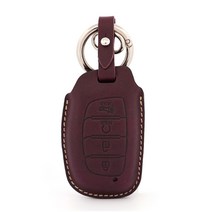 페레노 현대 캐스퍼 스마트키 가죽케이스 PH14 casper 키링, 미네르바복스 퍼플