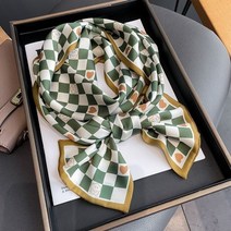 고급 디자인 리본 실크 스카프 17150cm 머리띠 Neckerchief 풀라 우드 여성 헤어 넥타이 레이디 스키니