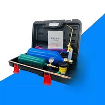 산소용접기 논가스 산소통 세트 에어컨 보수 휴대용, 철제박스 용접 및 절단 겸용 용접 토치 (용접봉 5개), 1개