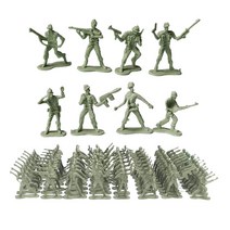 shangren 100 PCS 피규어 육군 남자 장난감 군인 Playset 액션 피규어, 녹색