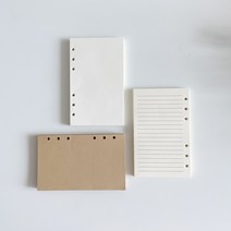 6공 다이어리 A6 A5 속지 내지, 기본노트