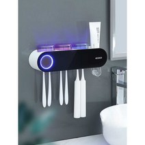 칫솔거치대 살균기 소독기 치약 무타공 벽걸이형, E